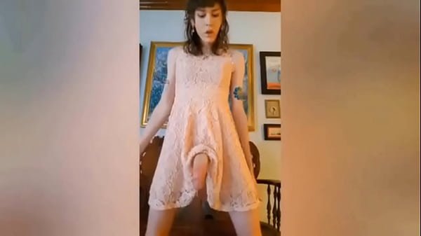 Shemales masturbate and cumshot
